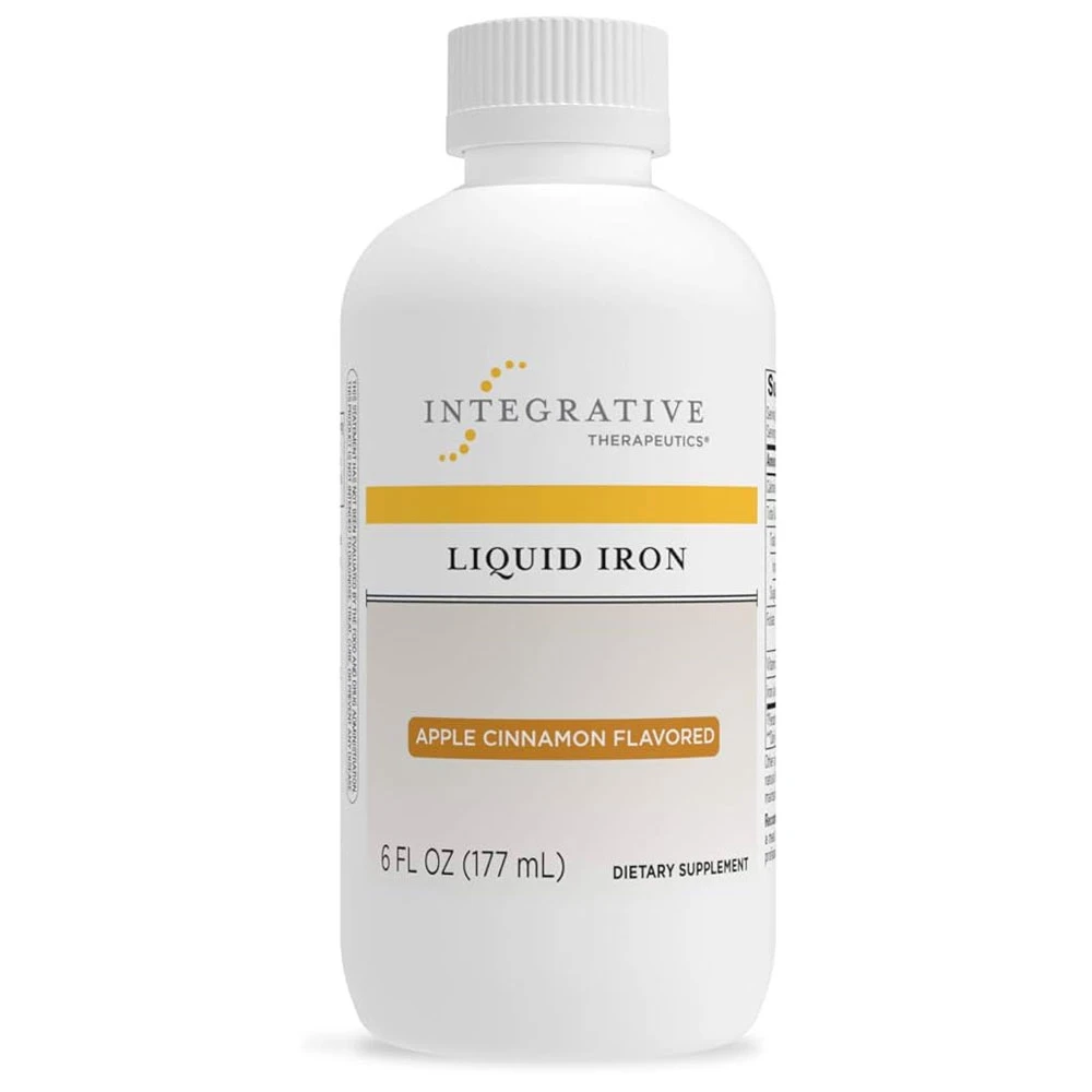 Integrative Therapeutics Liquid Iron Apple Cinnamon 6 fl oz (177 mL) bottle