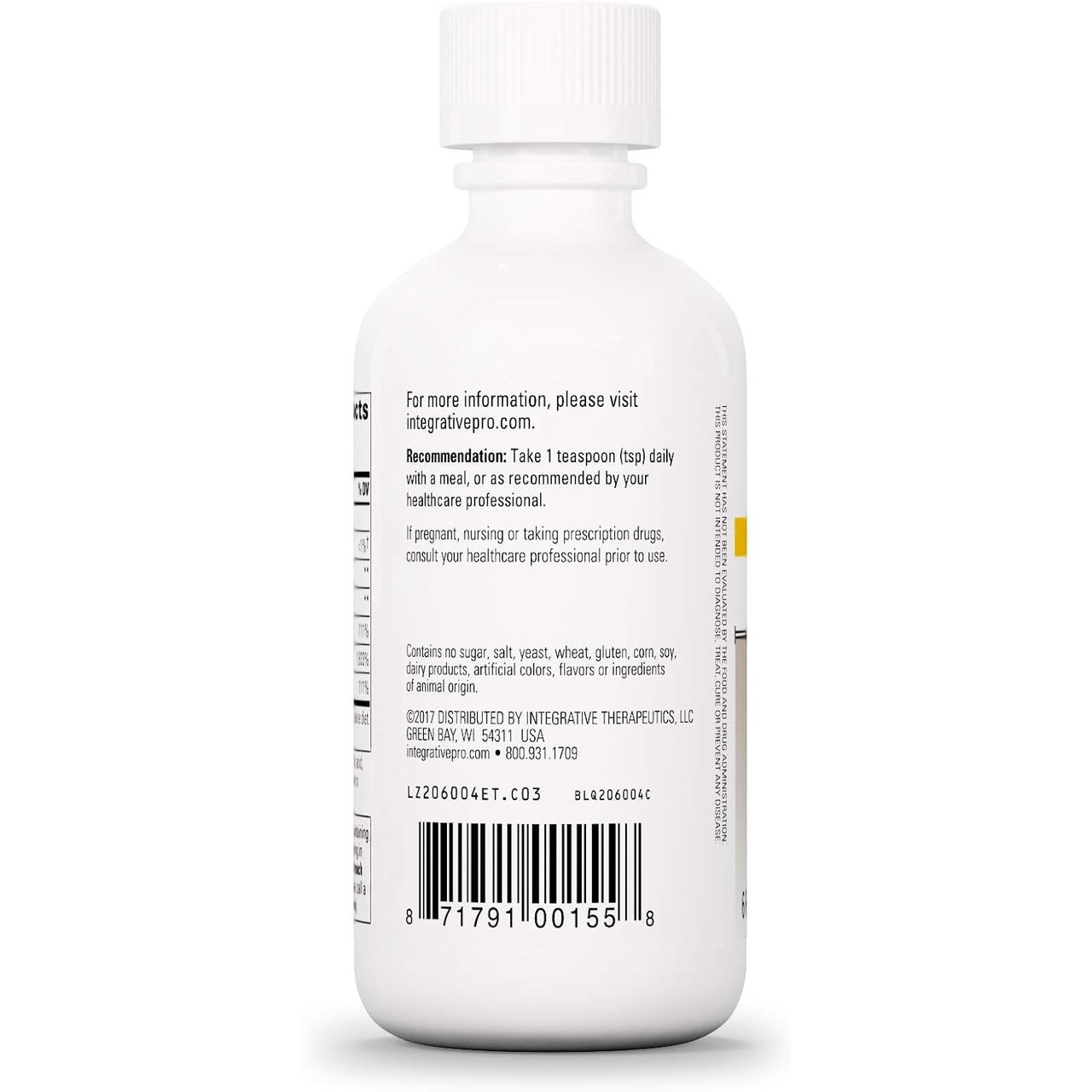 Integrative Therapeutics Liquid Iron, Apple Cinnamon Flavor - 177 Milliliters