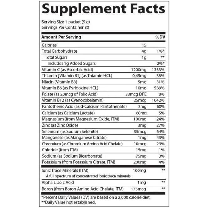 Trace Minerals Electrolyte Stamina Power Pak - Non-GMO Tangerine - 30 packets