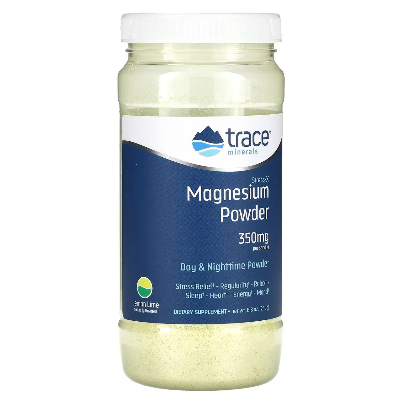 Trace Minerals Stress-X Magnesium Powder Lemon-Lime TRMS02748 23.99