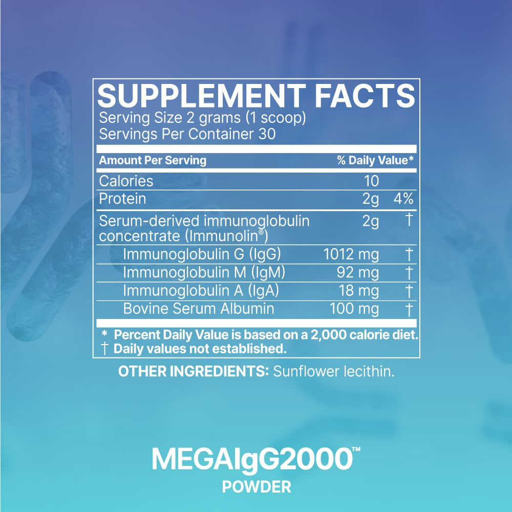 Microbiome Labs Mega IgG2000 Powder - 2.1 oz