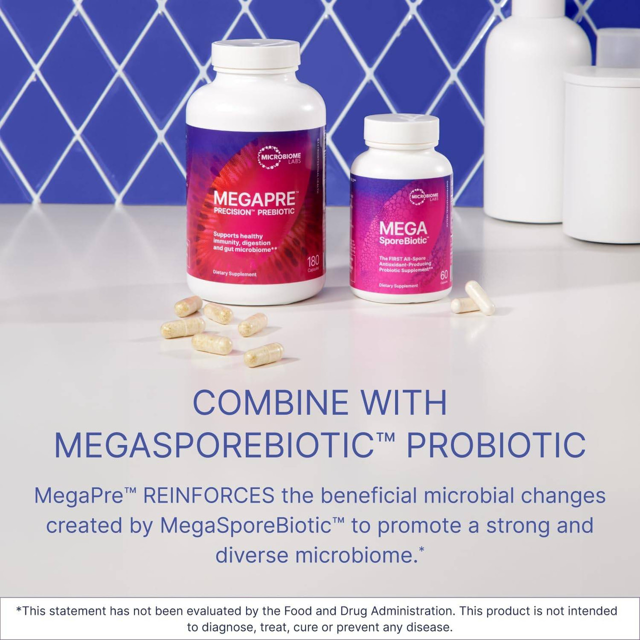 Microbiome Labs MegaPre Powder, Pineapple Orange Guava Flavor - 5.5 oz