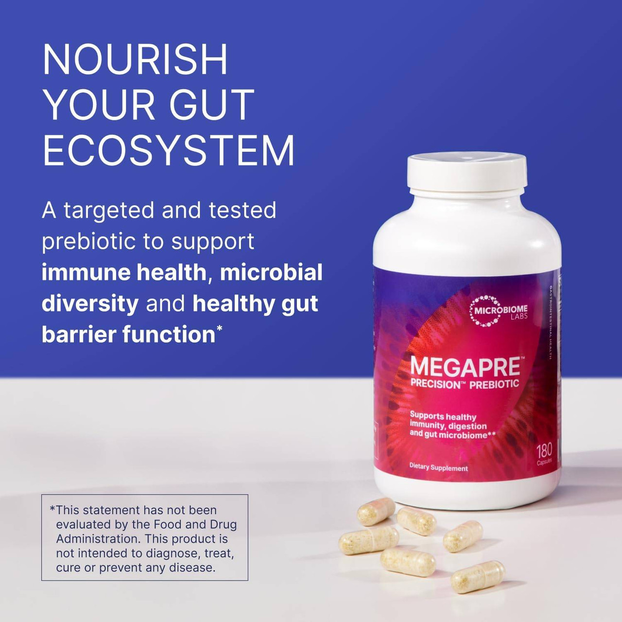 Microbiome Labs MegaPre Capsules - 180 Capsules