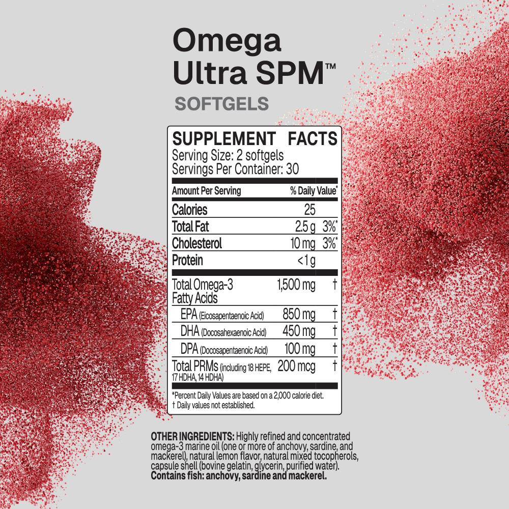 Microbiome Labs Omega Ultra SPM - 60 Softgels