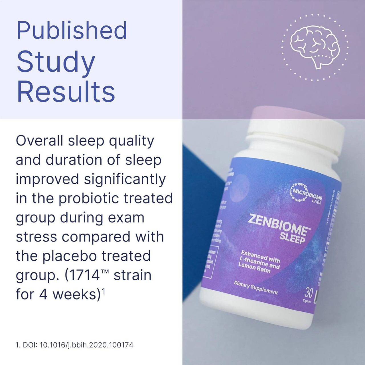 Microbiome Labs Zenbiome Sleep - 30 Capsules