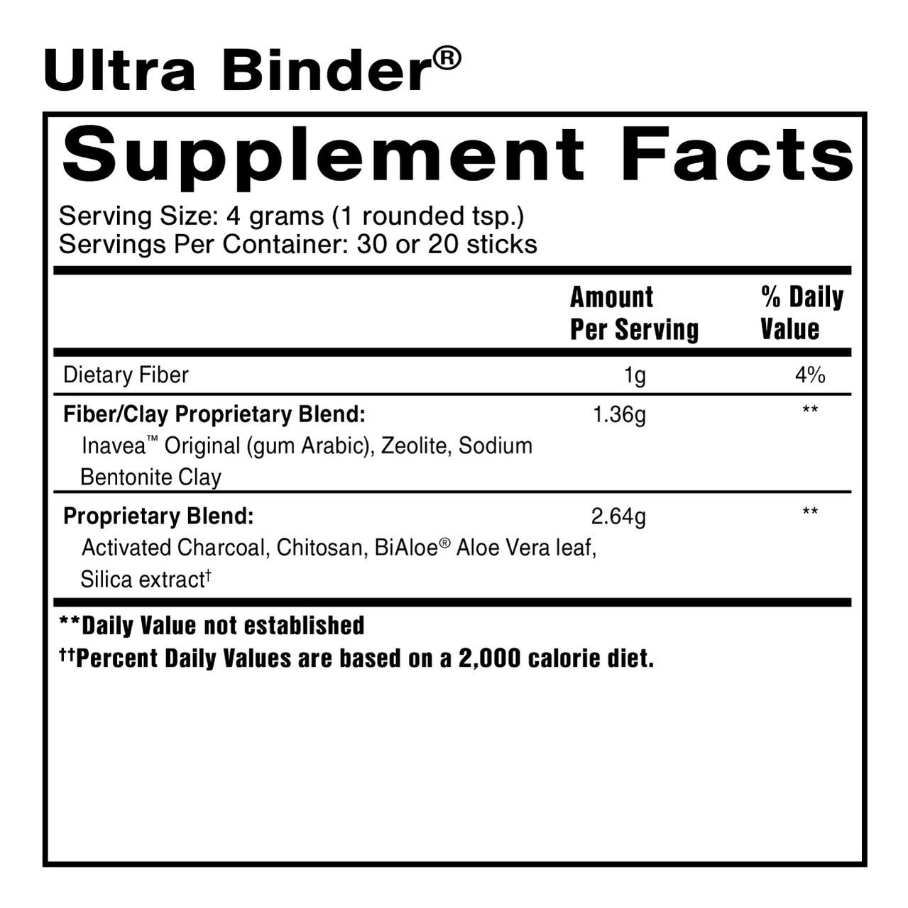 Quicksilver Scientific Ultra Binder Universal Toxin Binder - 120 Grams QKSC23508 BeautifiedYou.com
