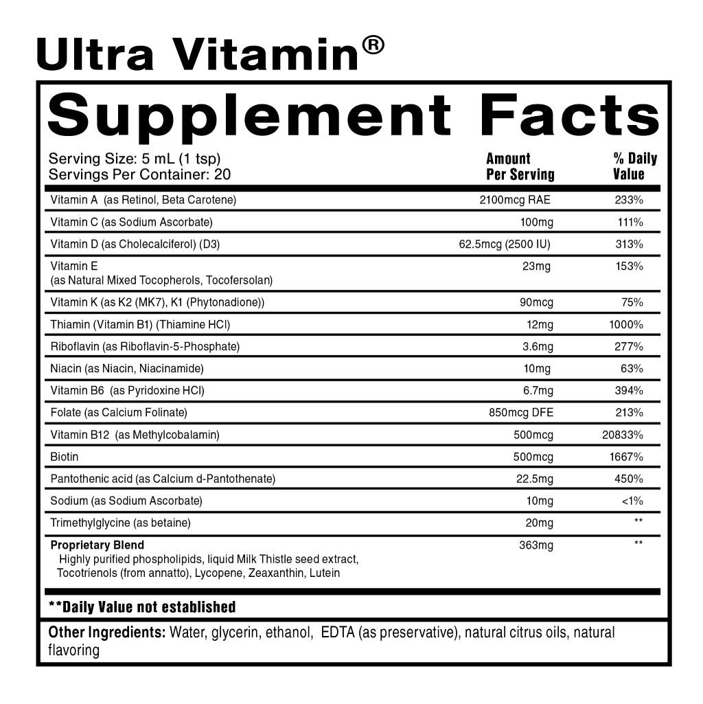 Quicksilver Scientific Ultra Vitamin - 3.38 Ounces QKSC20200 BeautifiedYou.com
