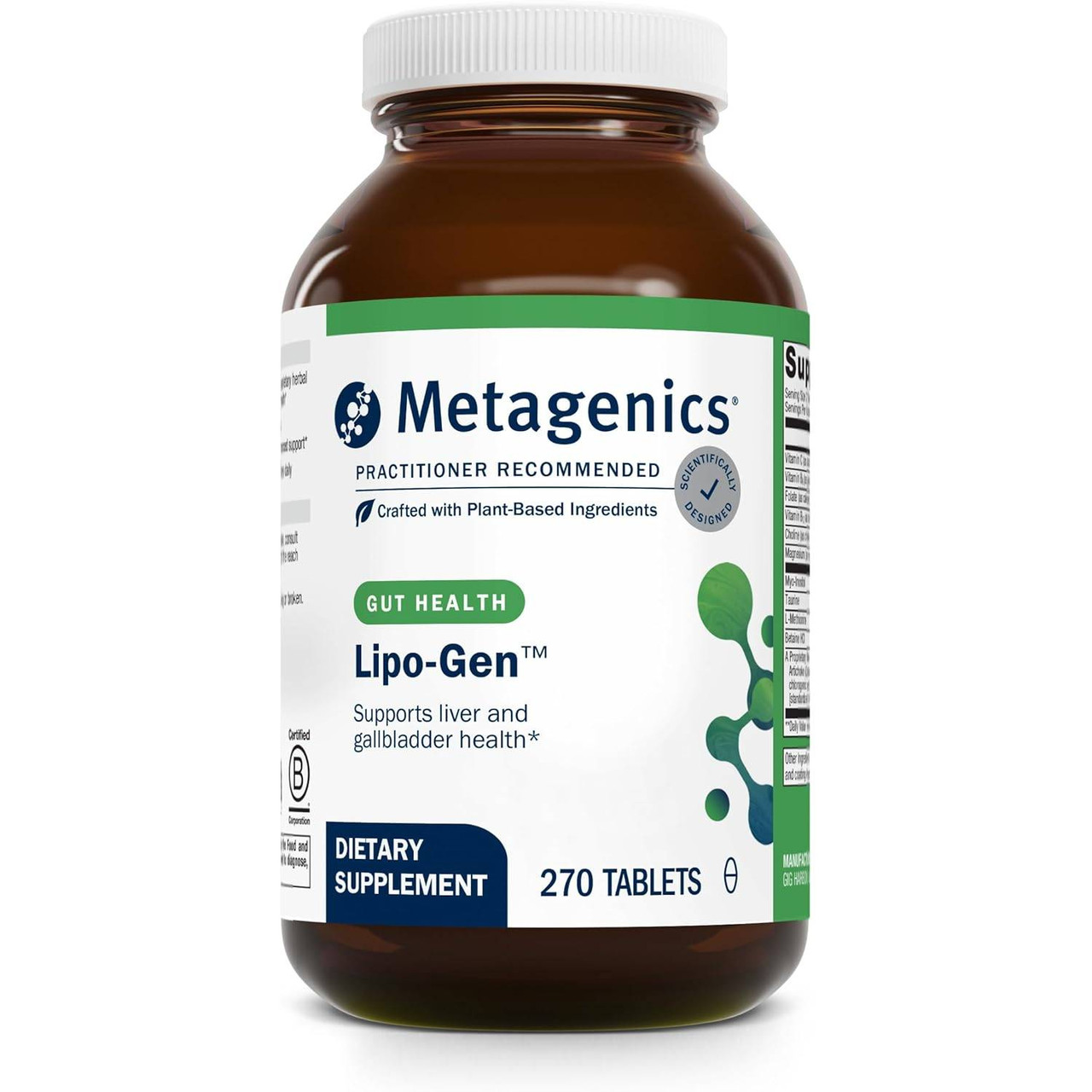 Metagenics Lipo-Gen 270 tablet bottle