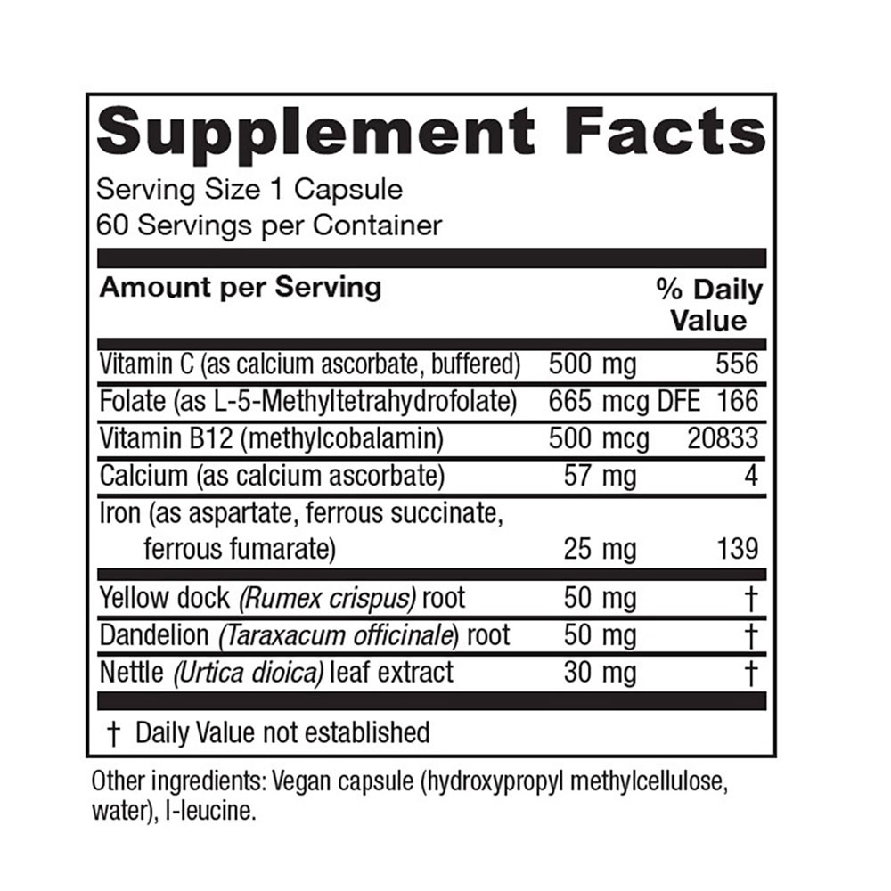 Vitanica Iron Extra - 60 Capsules