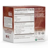 Mushroom coffee box back with supplement facts