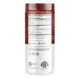Om Mushroom Coffee Blend canister back with supplement facts