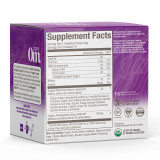 Side of Om Hot Chocolate box with supplement facts and ingredients