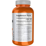 Side of NOW Sports Branched-Chain Amino Acid Powder tub with supplement facts label