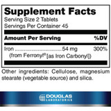 Douglas Labs Timed Release Iron - 90 Tablets