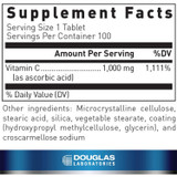 Douglas Labs Vitamin C 1,000 mg - 100 Tablets