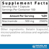 Douglas Labs Niacinamide 500mg - 100 Capsules