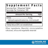 DHEA 5 mg supplement facts panel