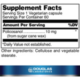 Douglas Labs Policosanol 10mg - 60 Capsules