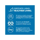 Douglas Laboratories greener living, healthier living graphic with TerraCycle and non-GMO icons