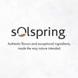 Solspring logo, authentic flavors and exceptional ingredients graphic