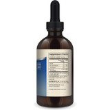 Back of Zinc Liquid Drops bottle with supplement facts label