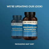 Old and new Magnesium Advanced bottles, we're updating our look, packaging may vary graphic