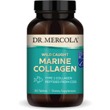 Dr. Mercola Wild Caught Marine Collagen type 1 collagen peptides from cod 90 tablets bottle