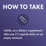 How to take graphic, adults take one capsule daily on an empty stomach