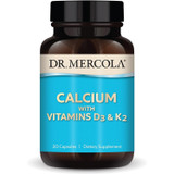 Dr. Mercola Calcium with Vitamins D3 & K2 30 capsules bottle