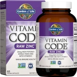 Garden of Life Vitamin Code RAW Zinc 60 vegan capsule bottle and box