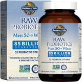 Garden of Life RAW Probiotics Men 50 and Wiser - 90 Capsules GRLF15667 59.99