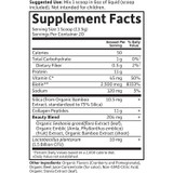 Collagen Beauty supplement facts, 1 scoop (13.5 g) serving, 20 servings