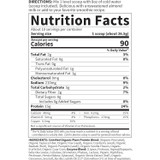 Organic Plant Protein Smooth Vanilla nutrition facts with directions and ingredients