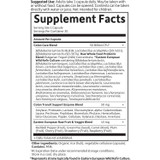 RAW Probiotics Colon Care supplement facts with 50 billion CFU blend, enzyme blend and fruit and veggie blend