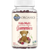 Garden of Life mykind Organics Kids Multi Organic Fruit + Vitamins Gummies cherry bottle