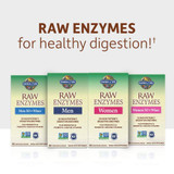 RAW Enzymes Men 50 & Wiser, Men, Women and Women 50 & Wiser boxes