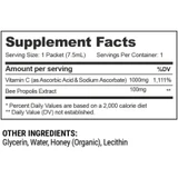 Beekeeper's Naturals Liposomal Propolis + Vitamin C - 12 Packets