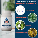 Thyro-M bottle with L-tyrosine, ashwagandha, bacopa and bladderwrack images