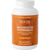 BrainMD Magnesium Chewables 60 citrus flavored vegan tablets bottle