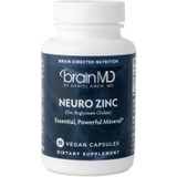 BrainMD Neuro Zinc zinc bisglycinate chelate 90 vegan capsules bottle