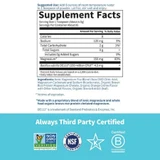 Dr. Formulated Magnesium Orange supplement facts with ingredients, alternate size label