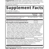 Vitamin Code RAW D3 supplement facts for 60 capsules, 2,000 IU with fruit, vegetable, probiotic and enzyme blends