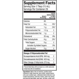 Lemon Creme Omega-3 supplement facts with EPA, DHA and ingredients