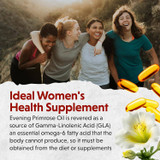 Smiling women outdoors, ideal women's health supplement graphic