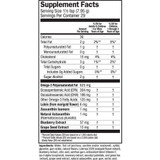 Omega Pals Hooty Fruity Tangerine supplement facts with omega-3s, lutein and astaxanthin