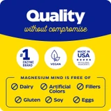 Quality without compromise graphic with vegan and made in USA icons and free-from list