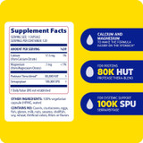 SerraGold supplement facts, 120 servings, with enzyme activity graphic