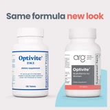 Old and new Optivite bottles side by side, same formula new look