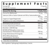 InflaMed supplement facts panel