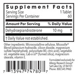 Allergy Research Group DHEA 10mg Micronized Lipid Matrix - 60 tablets